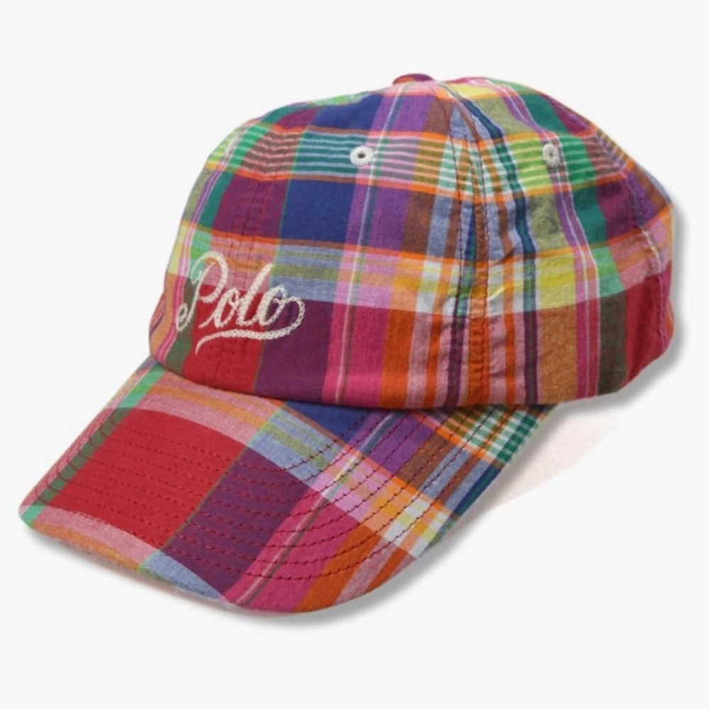 Polo Ralph Lauren  Logo-Embroidered Madras Ball Cap - ONE SIZE FITS MOST